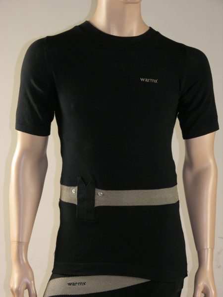 warmX-neckshirt for men - 1/4-sleeve